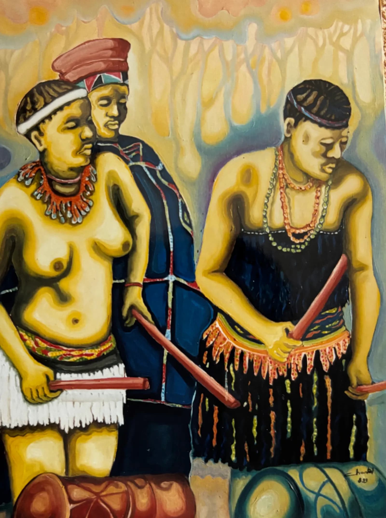 femmes au tambour AFRIQUE DU SUD