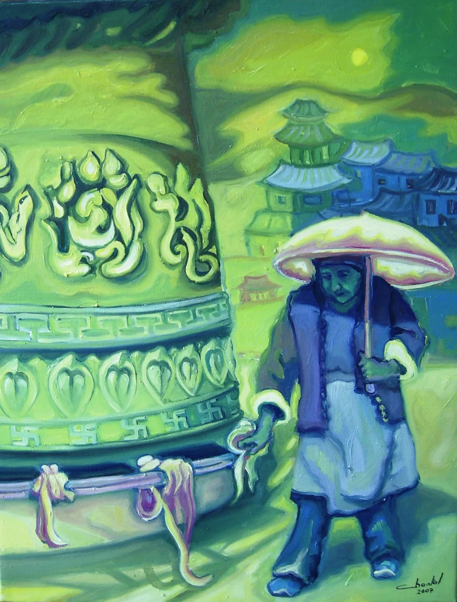 moulin à prières - Chine Yunnan