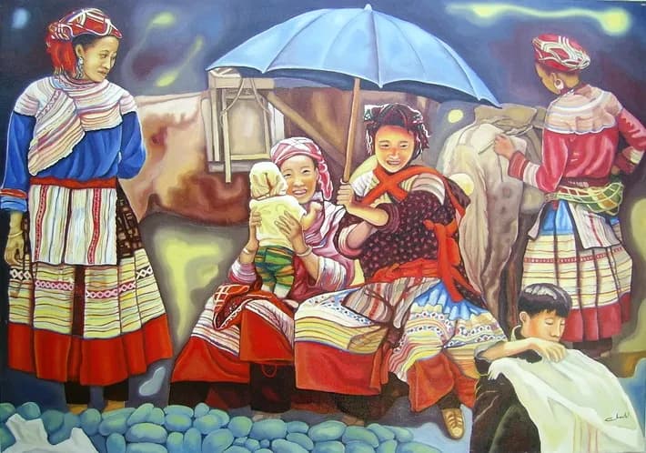 Les femmes Mong VIetnam