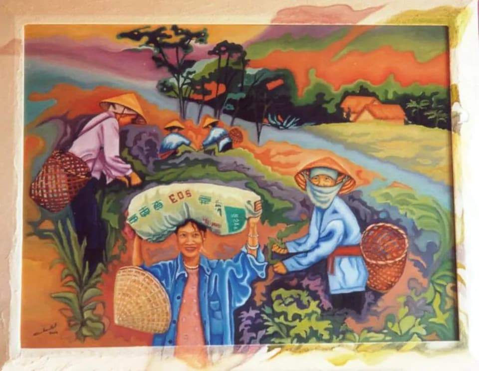 la cueillette du thé - VIETNAM