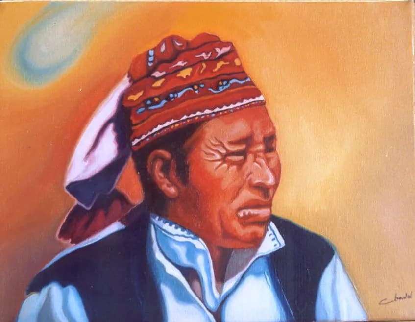 Portrait d'homme péruvien