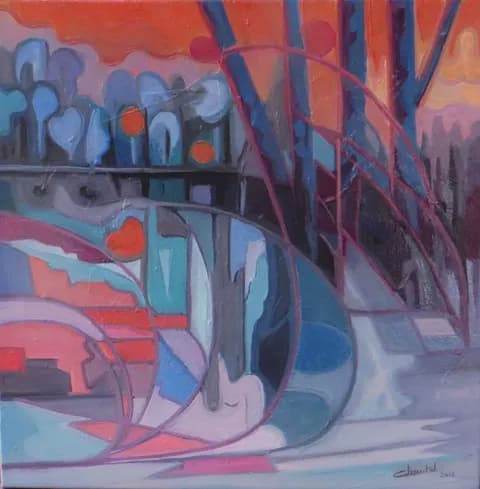 Diemoz étang Huile/acryl