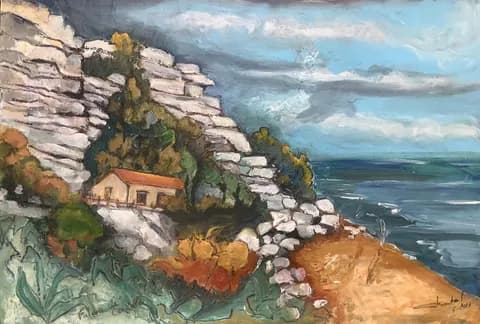 Falaise de Leucate papier