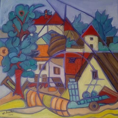 Belley campagne 40/40 huile/acryl