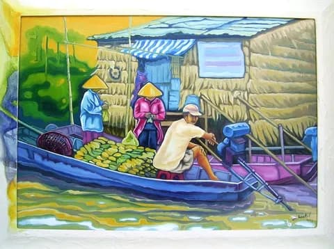 commerce sur l'eau VIETNAM